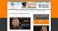 Desktop Screenshot of 1000callsaday.com