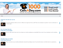 Tablet Screenshot of 1000callsaday.com